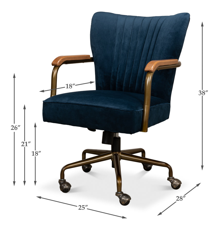 Brooks Swivel Chair by Sarreid Ltd - view 5