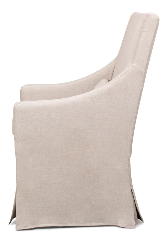 Skirted Arm Chair by Sarreid Ltd - view 3