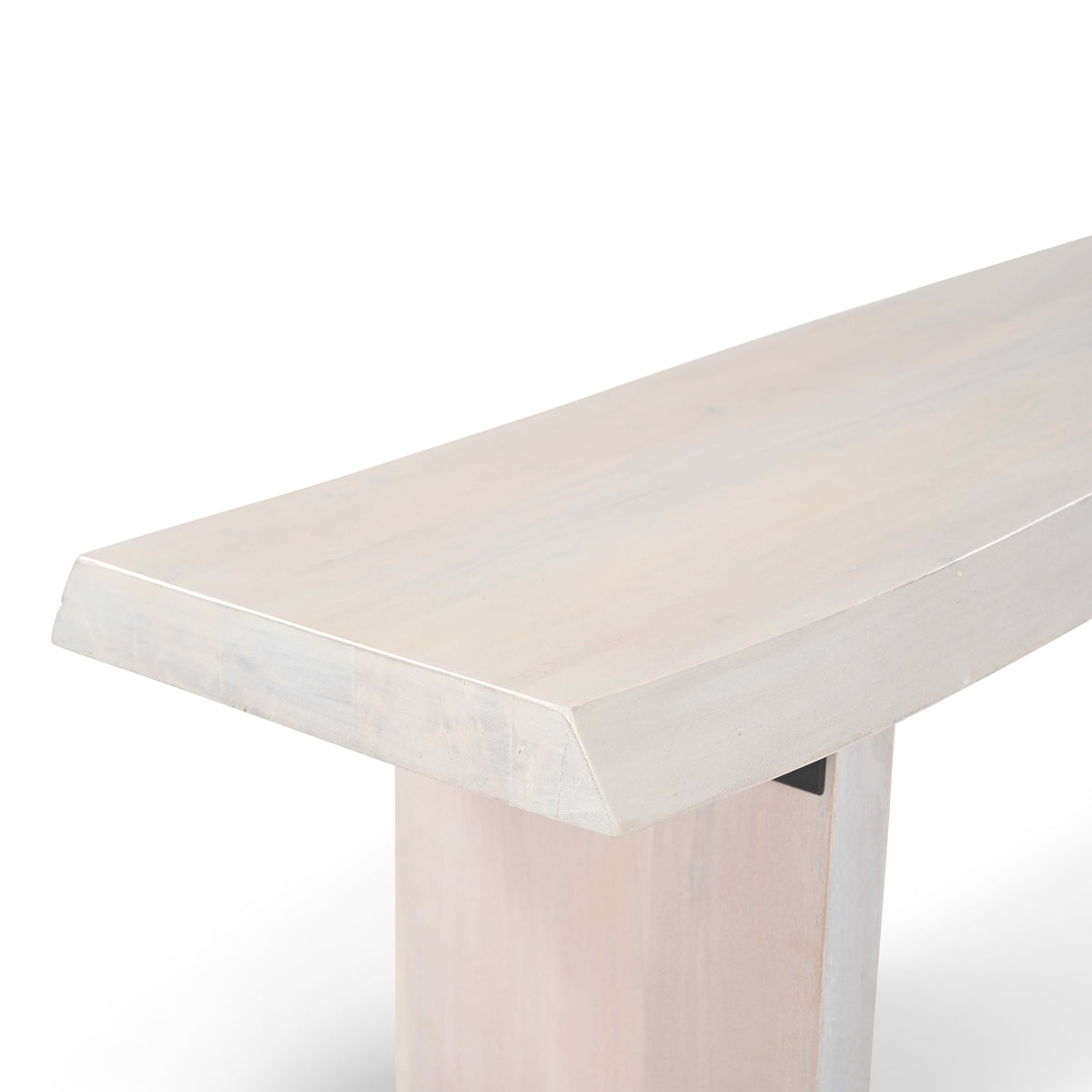 Brooks Bench 65" - White Wash Frame by Urbia - detail 6