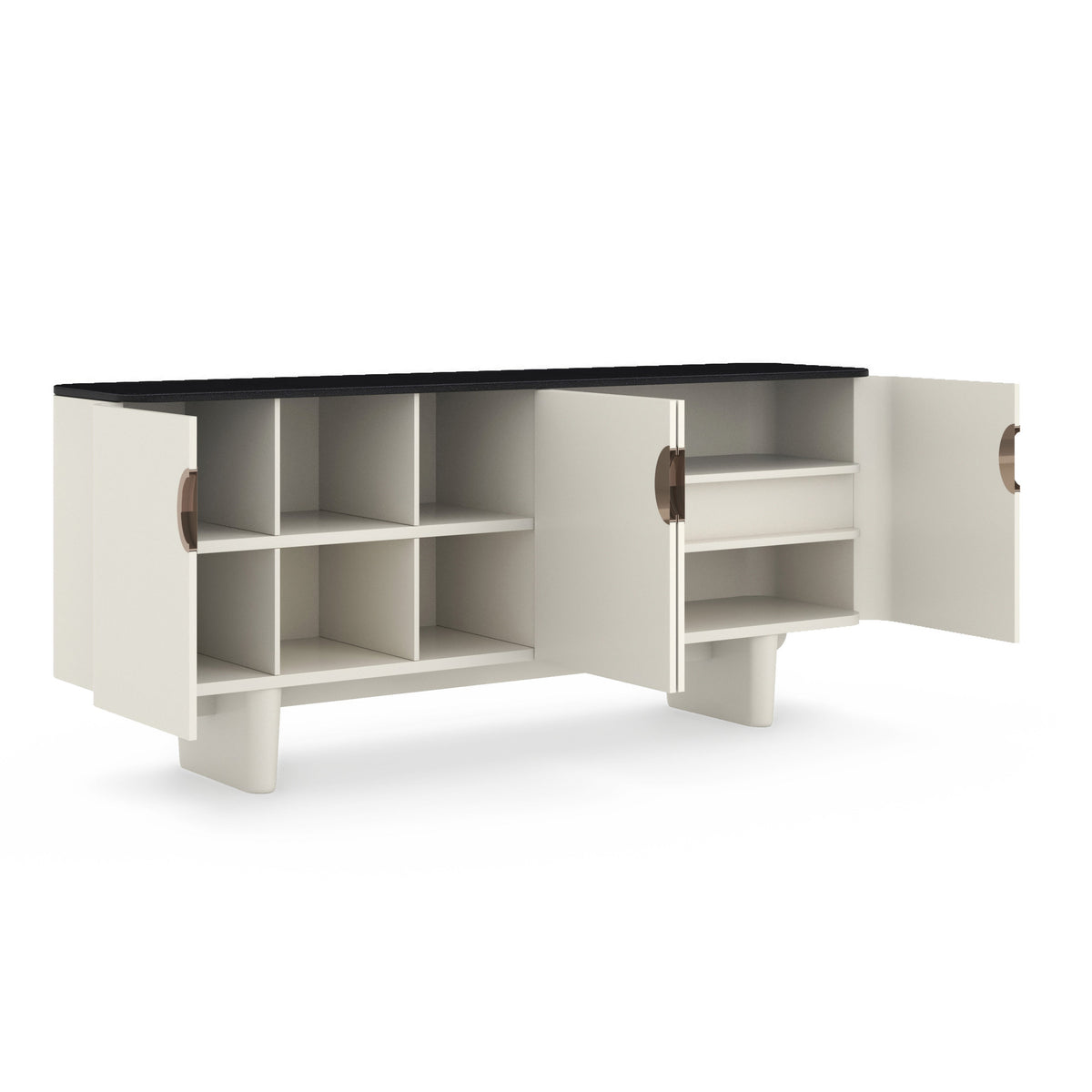 Paragon Sideboard Blanc Gloss 78.25" by Caracole - view 6