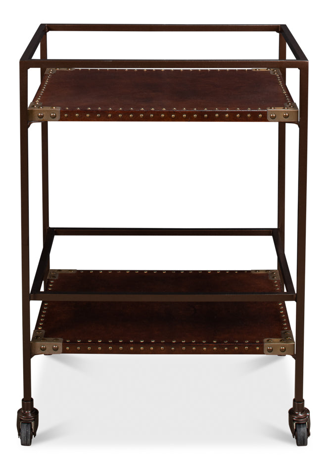 Trolley Side Table by Sarreid Ltd - view 2