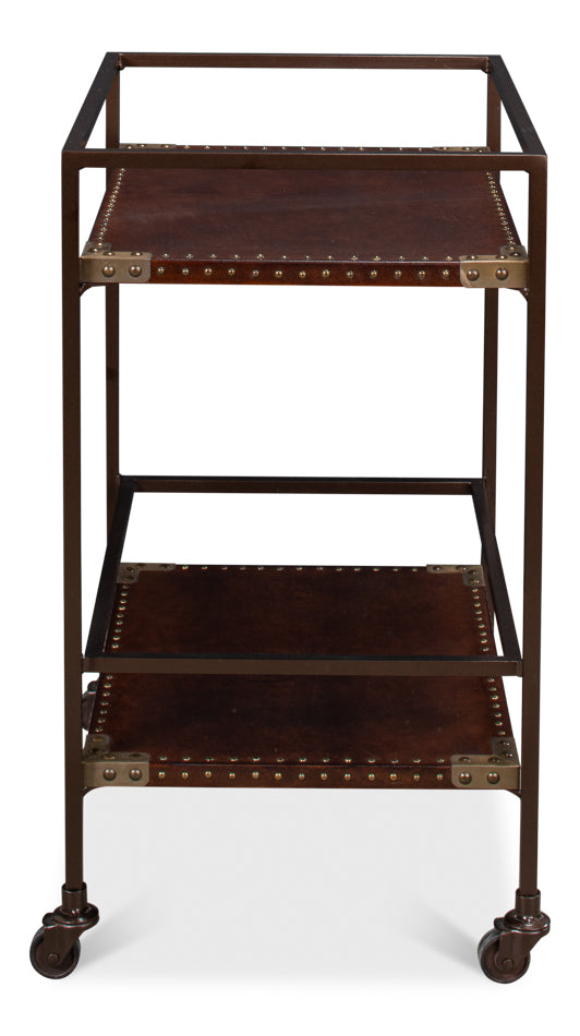 Trolley Side Table by Sarreid Ltd - view 4