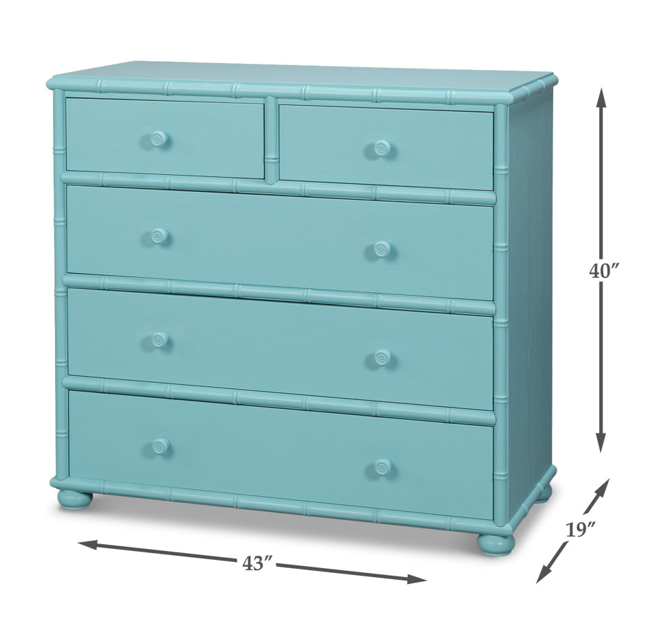 Manchester 5 Drawer Chest, Custom by Sarreid Ltd - view 7