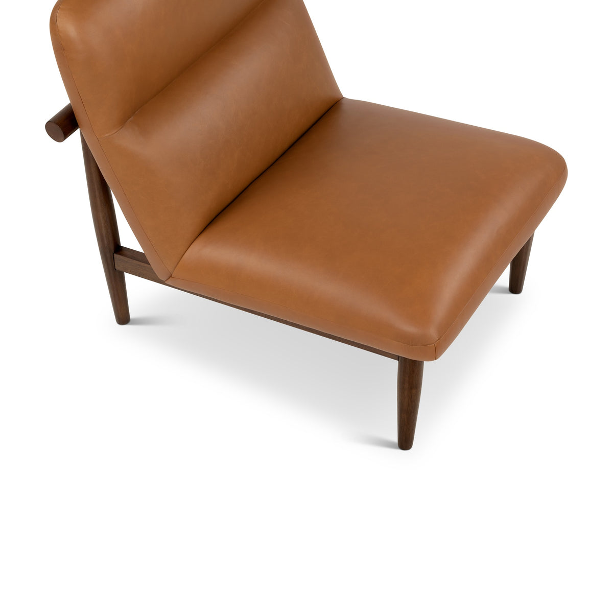 Hudson Leather Accent Chair Walnut, Panama Tan by Urbia - detail 7