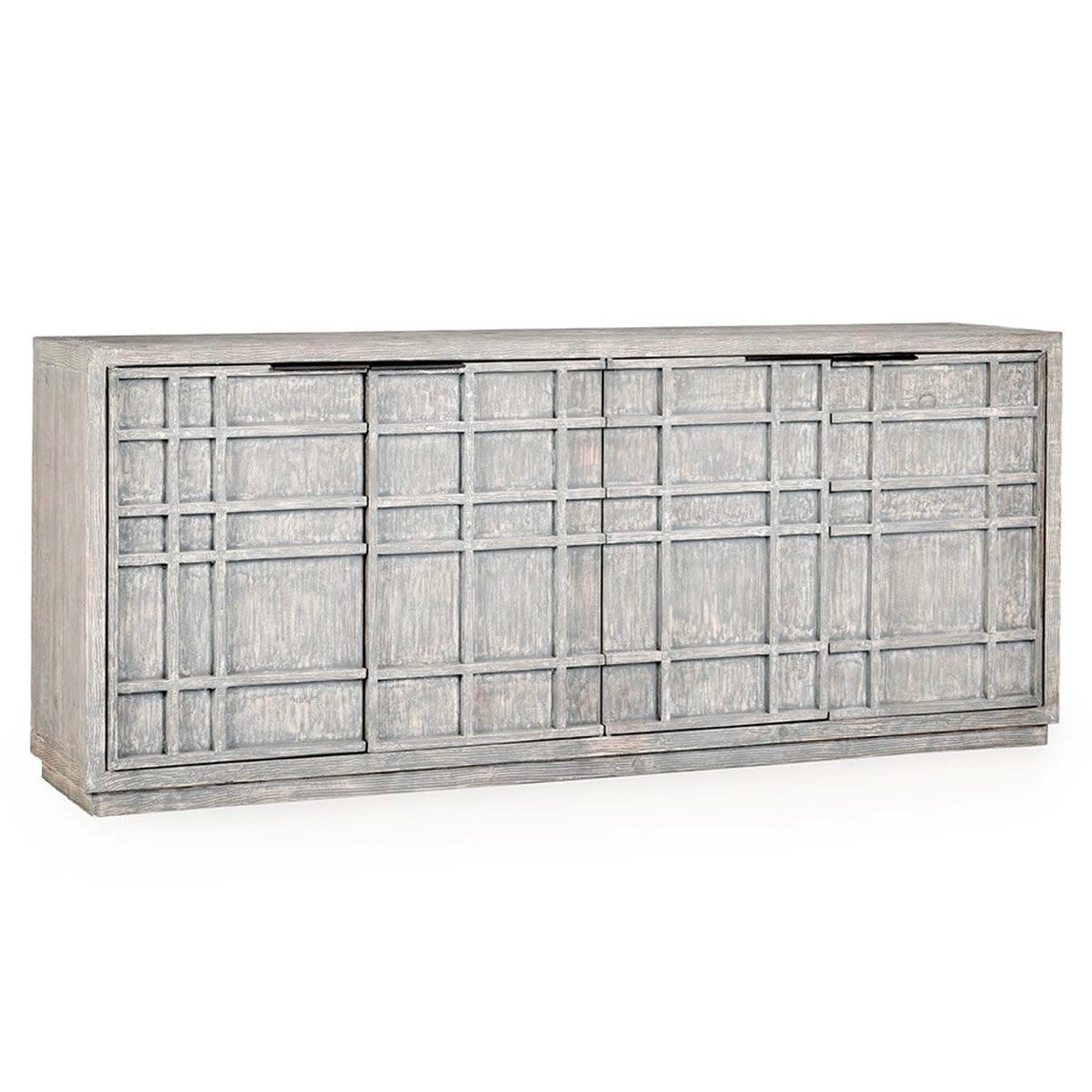 Chandler 4-Door Reclaimed Wood Sideboard in Antique Blue