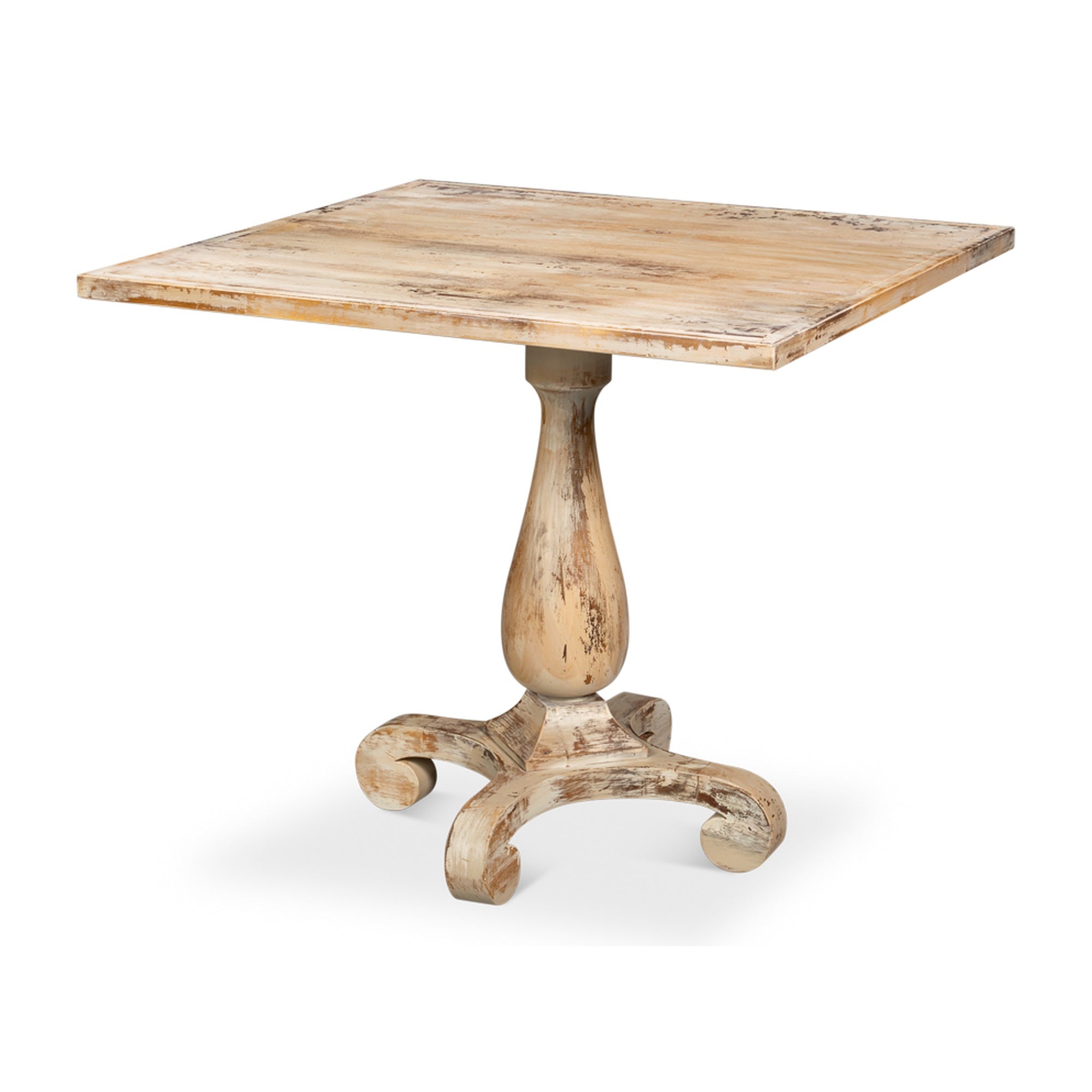Bistro Table, Antique Oak by Sarreid Ltd