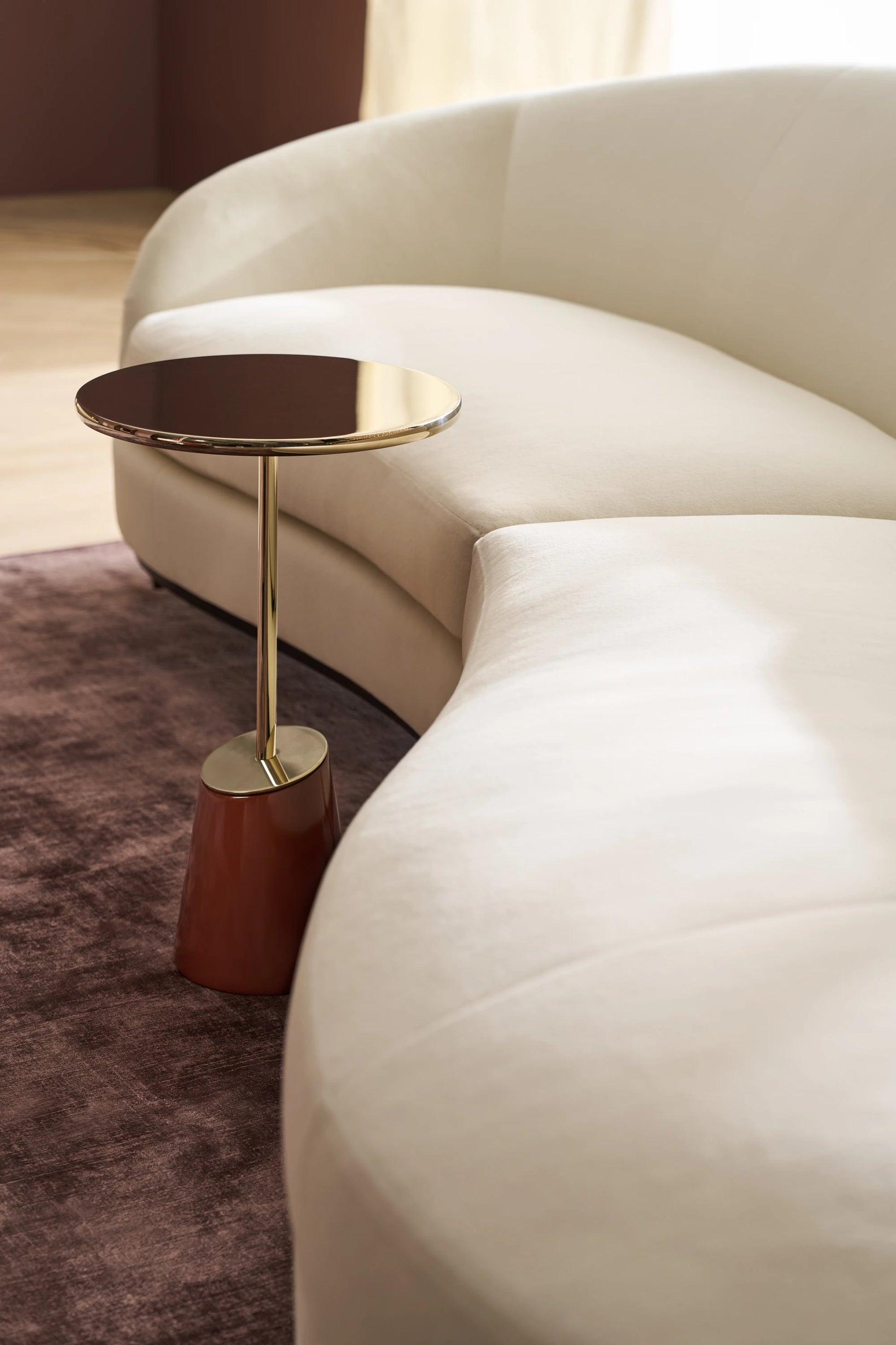 Rossetta Accent Table Rouge Red Gloss End Table 15" by Caracole - view 3
