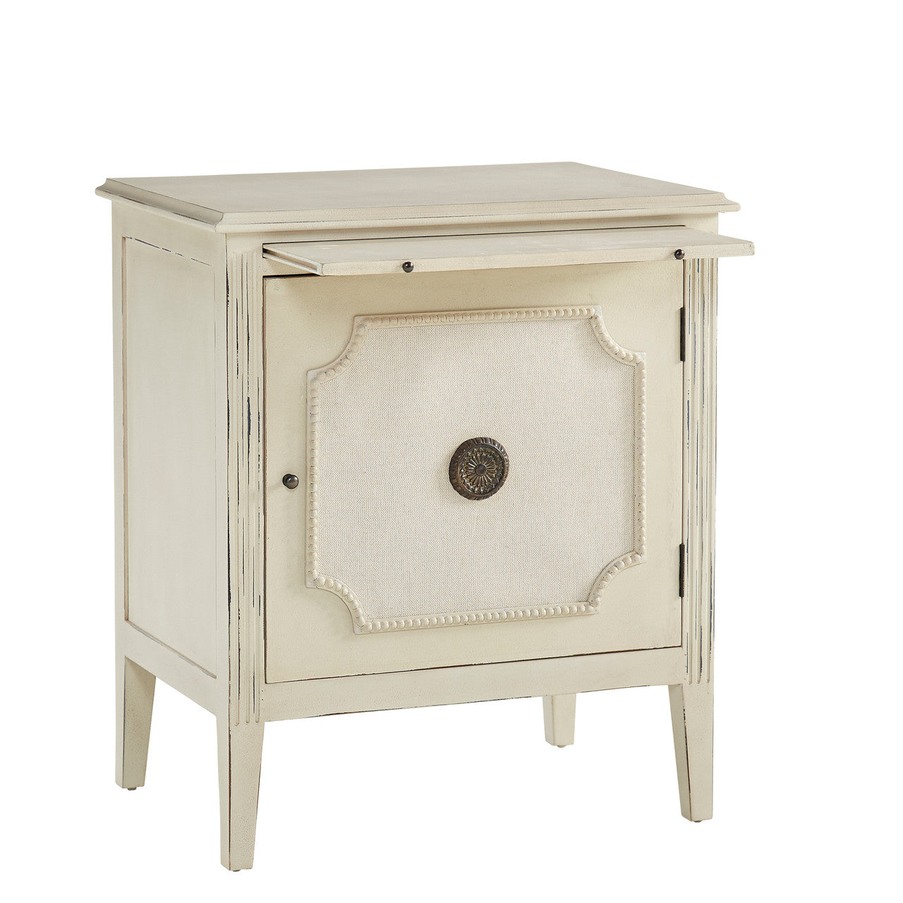 Linen & Beaded Front End Table - 25'