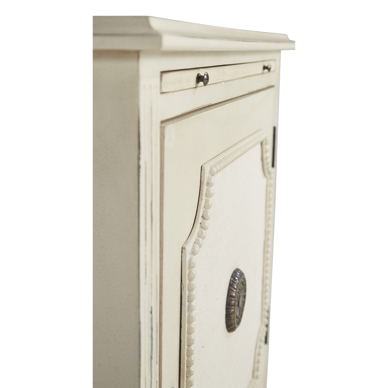 Linen & Beaded Front End Table - 25'