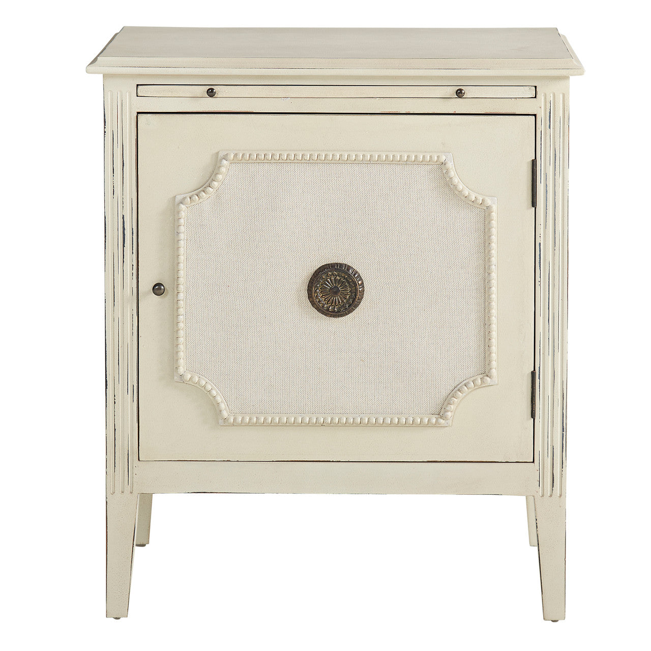 Linen & Beaded Front End Table - 25'