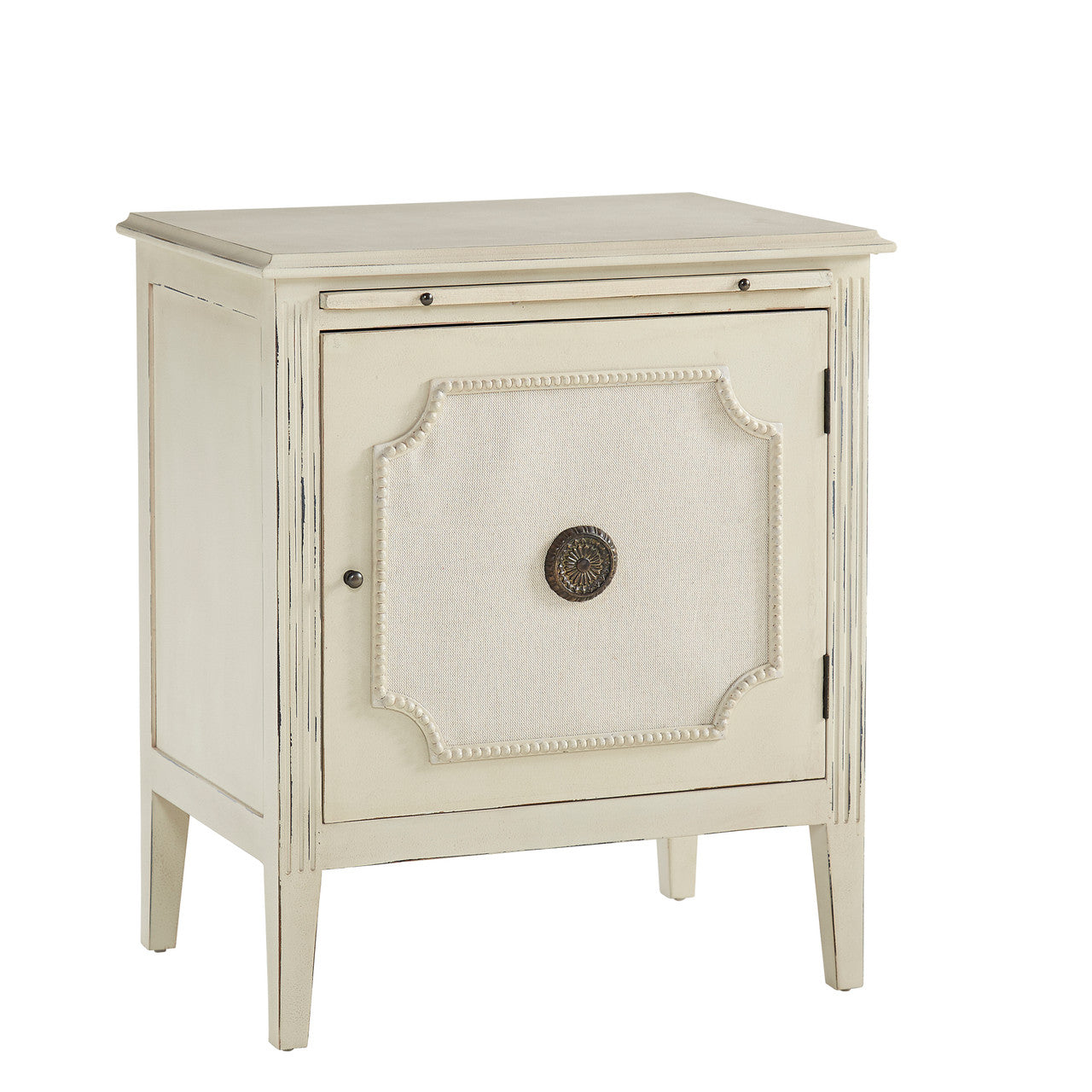 Linen & Beaded Front End Table - 25'