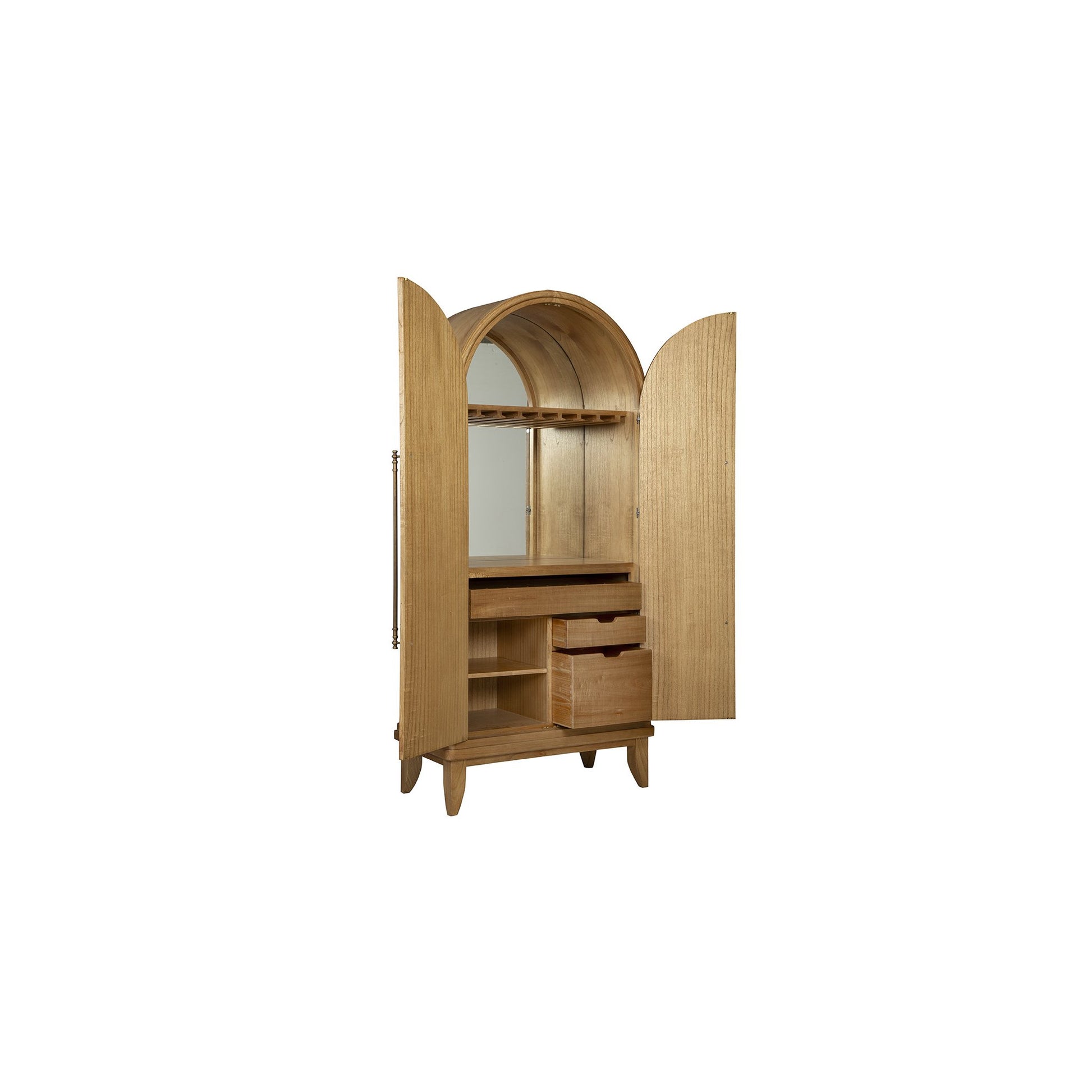Stevie Bar Cabinet - 37.5' detail view by Furniture Classics at ZIN Home