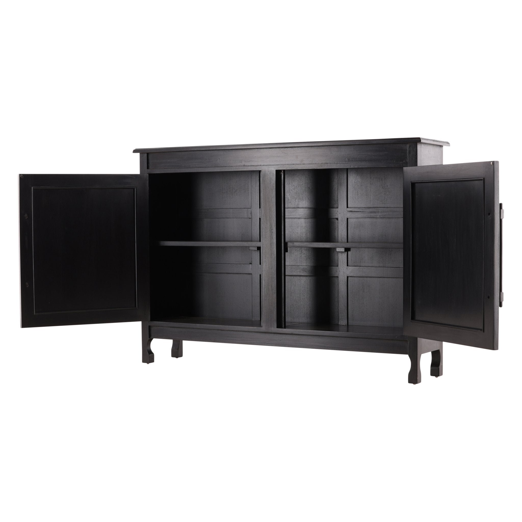 Black Dalia Cabinet - 59' detail view by Furniture Classics at ZIN Home