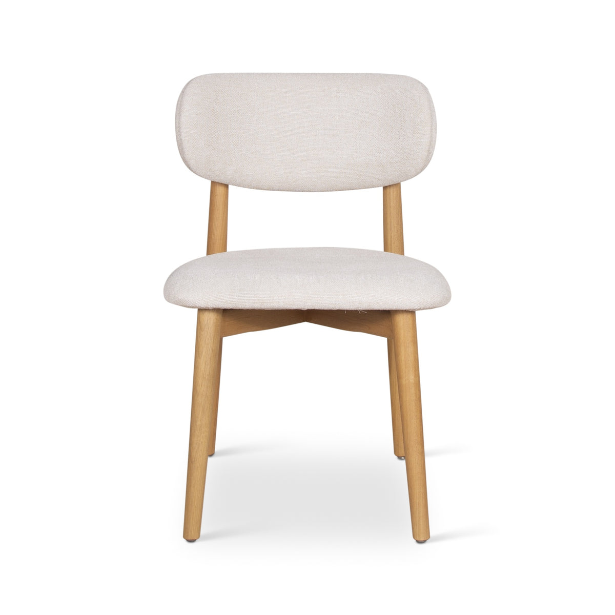 Modern Brazilian Lucia Side Chair Harvest Natural Upholstery - Damasco Frame by Urbia - product view