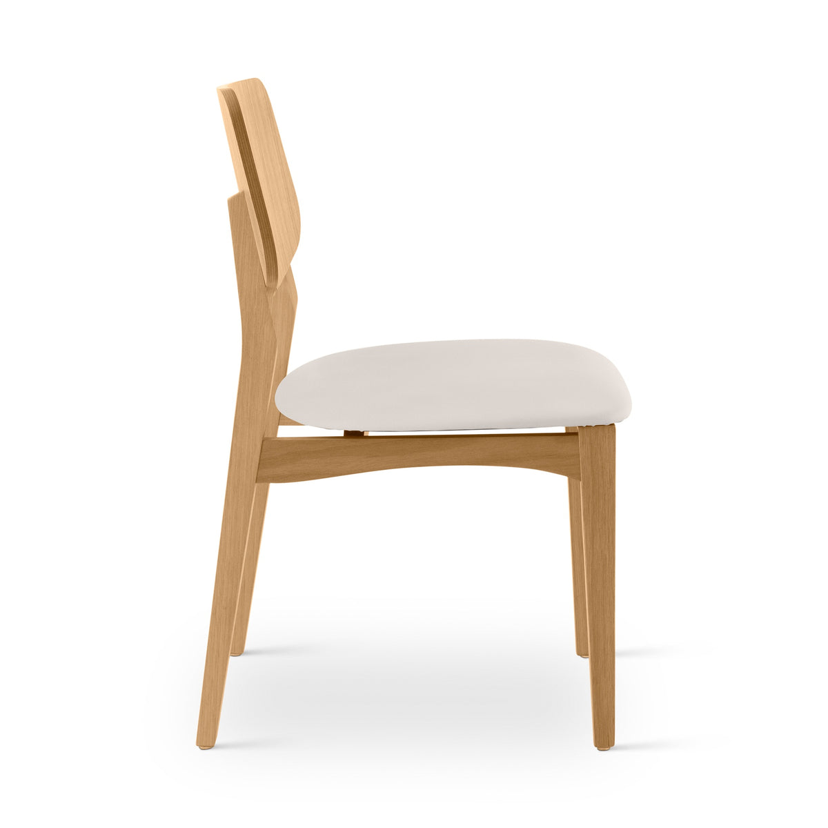 Beth Dining Chair Damasco, Shimmy Cream Vinyl by Urbia - detail 4