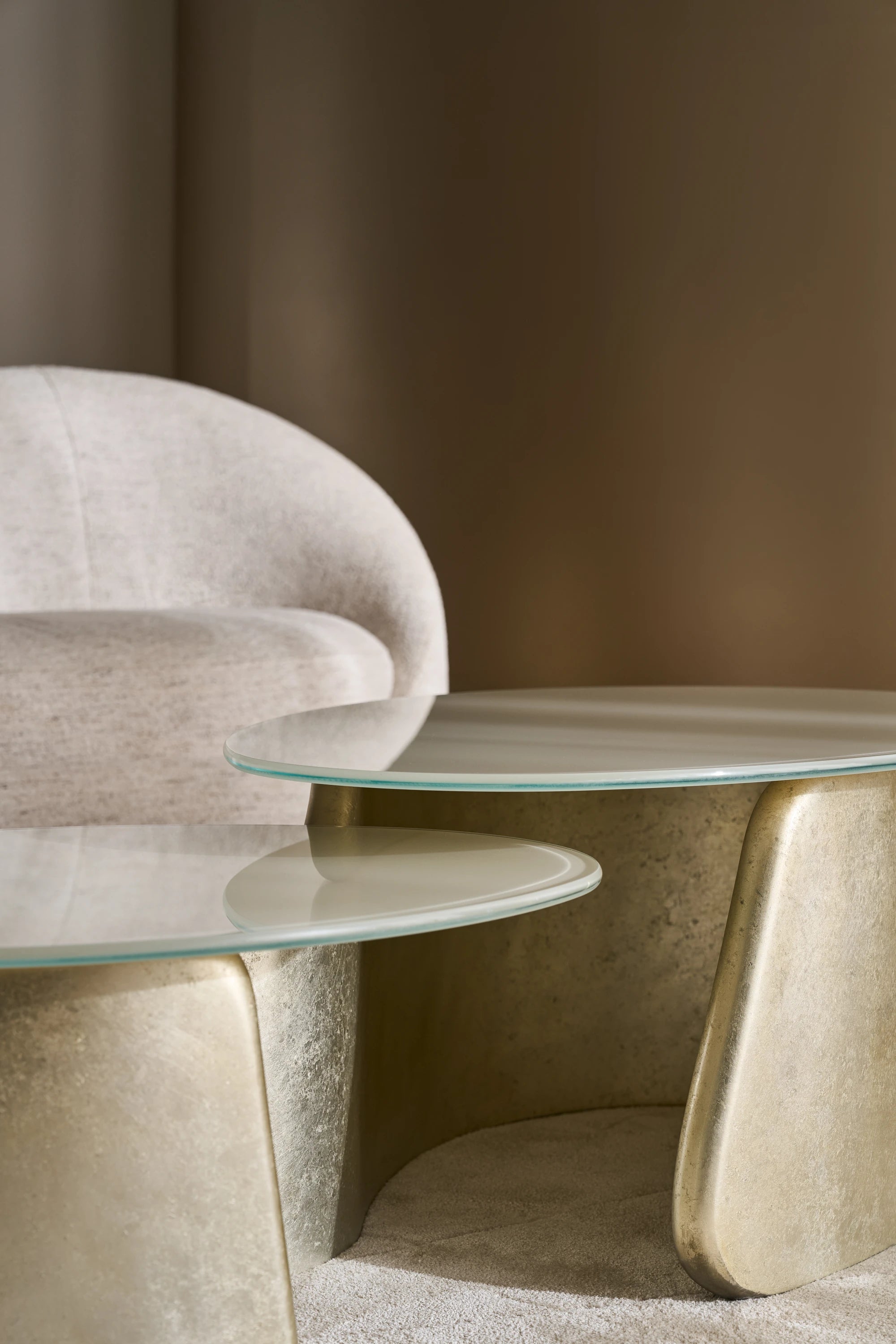 Bauble Cocktail Table Oracle Broken Leaf 58.50" by Caracole - view 3