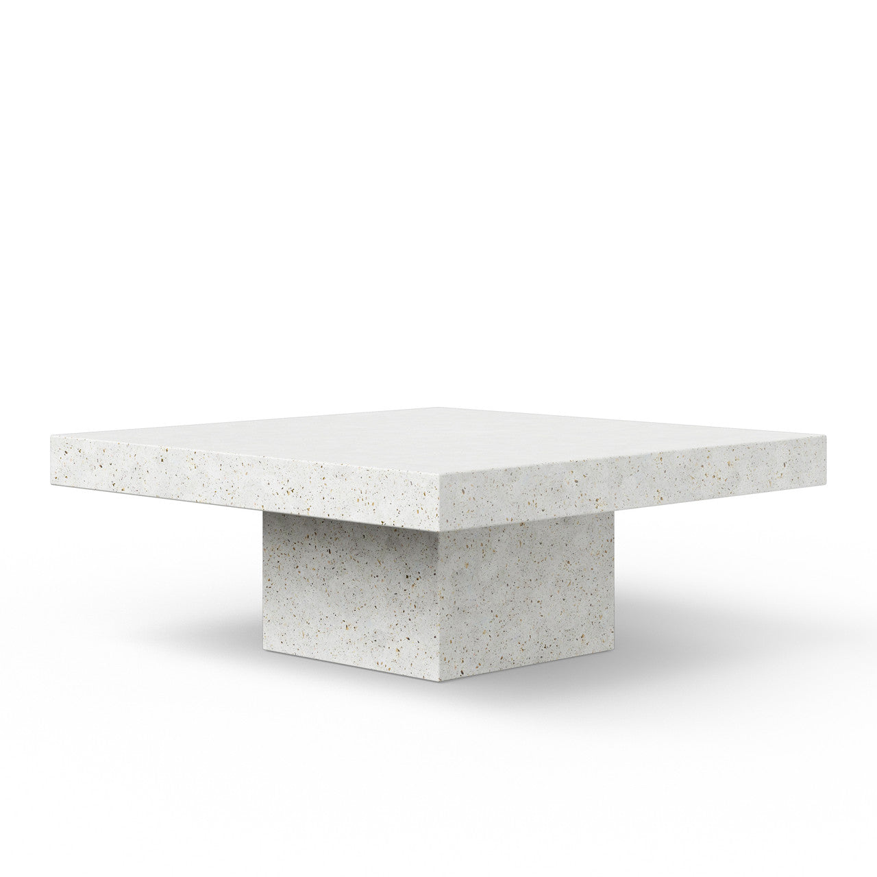 Mixx - Una Square Coffee Table - Ivory Terrazzo