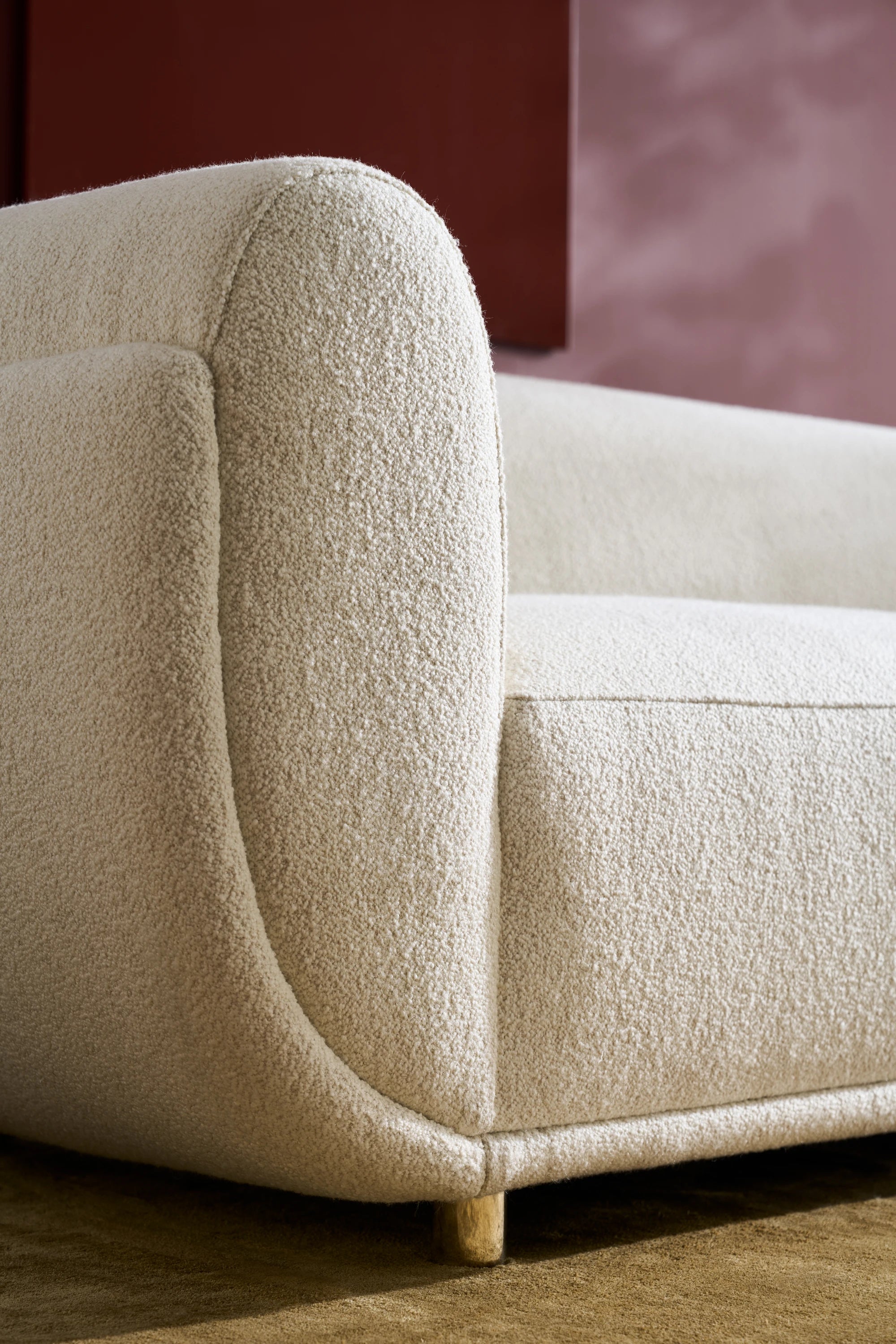 Cocoon Sofa Whisper of Gold 95" by Caracole - view 4