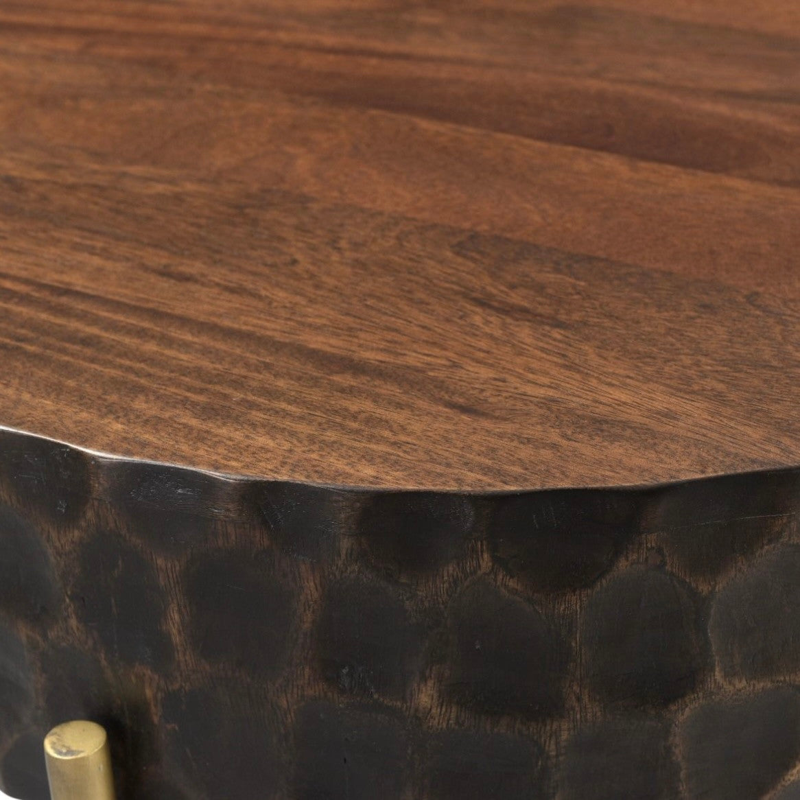 Anna Modern Solid Wood Side Table 24"