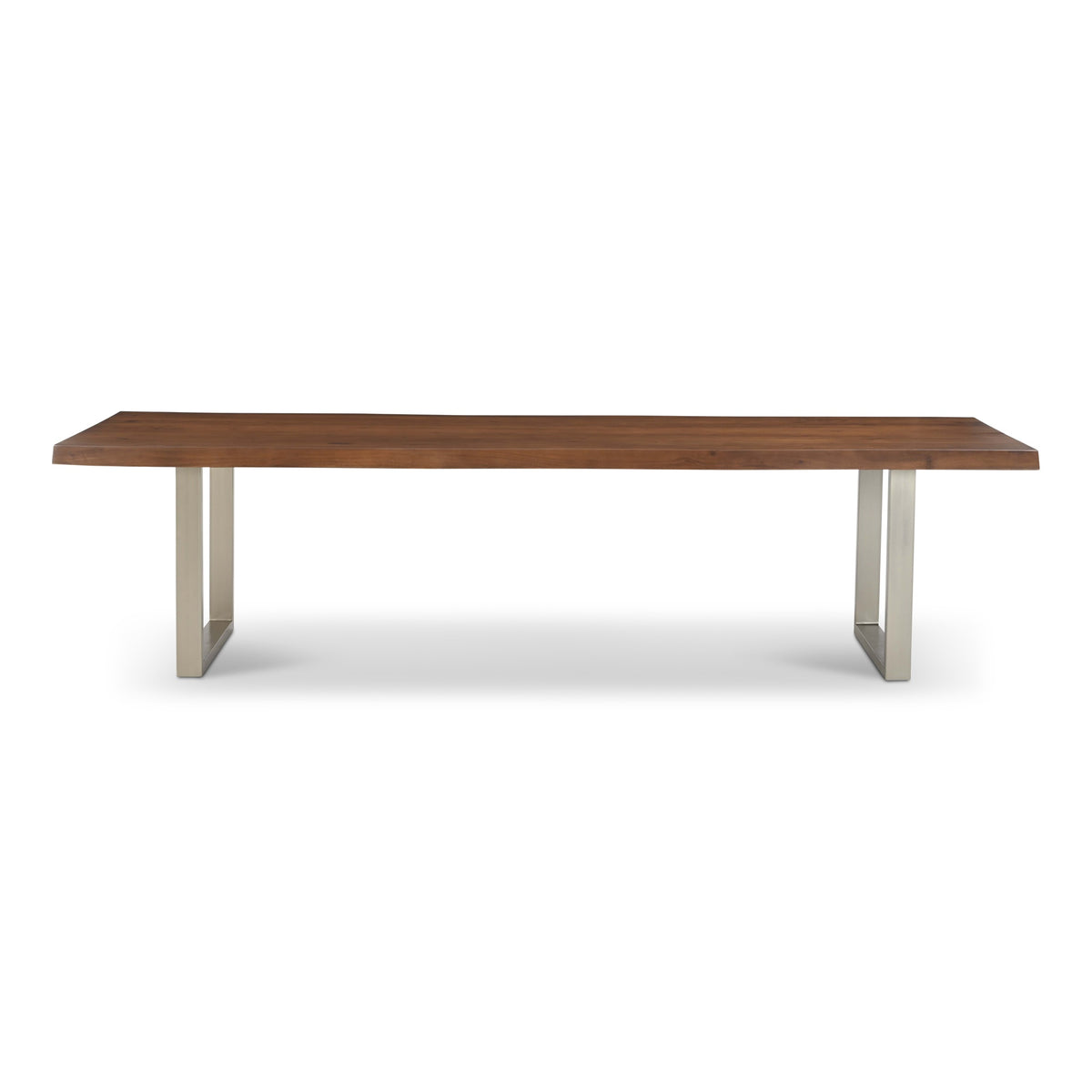 Brooks Dining Table U Base 40" x 116" Americano Top - Pewter Base by Urbia - product view