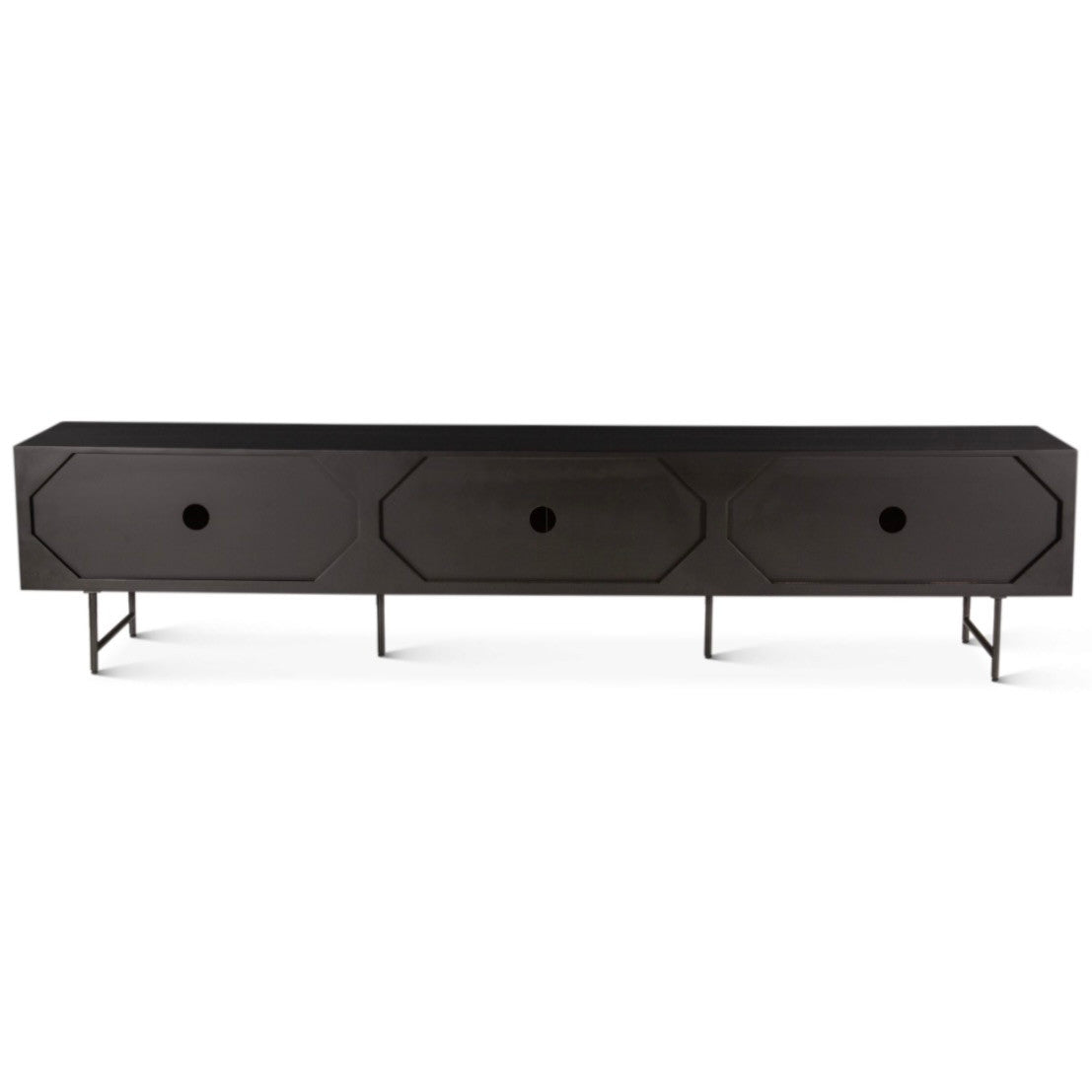 Valor 98" Plasma Cabinet  Matte Black