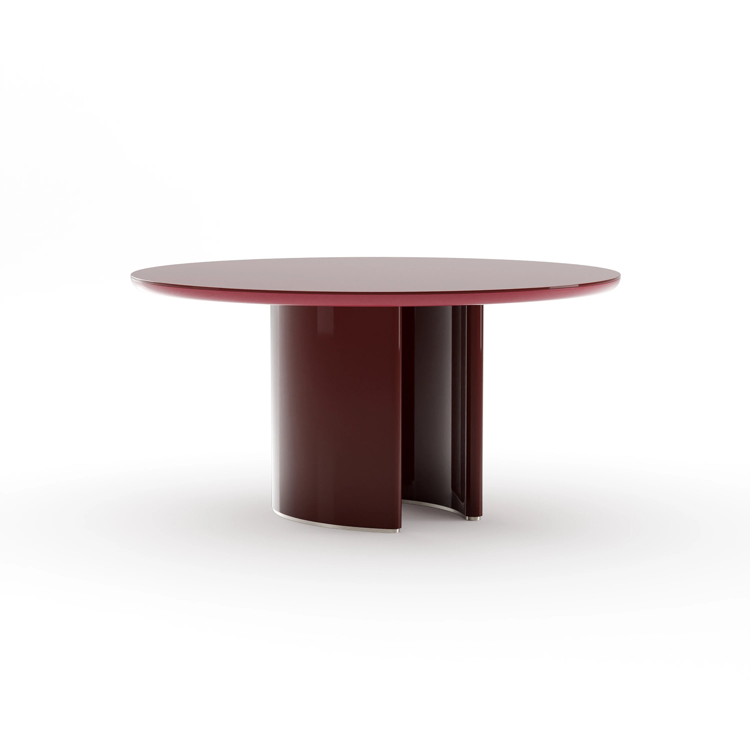 Tobie Round Dining Table - Rouge Soft Silver Paint 60" by Caracole - view 3