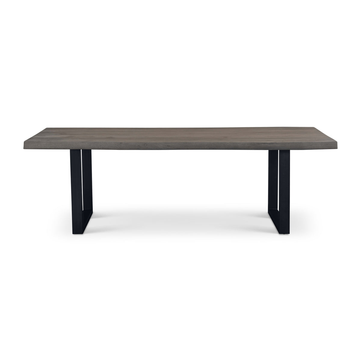 Brooks Dining Table U Base 40" x 92" Sandblasted Grey Top - Black Base by Urbia - product view