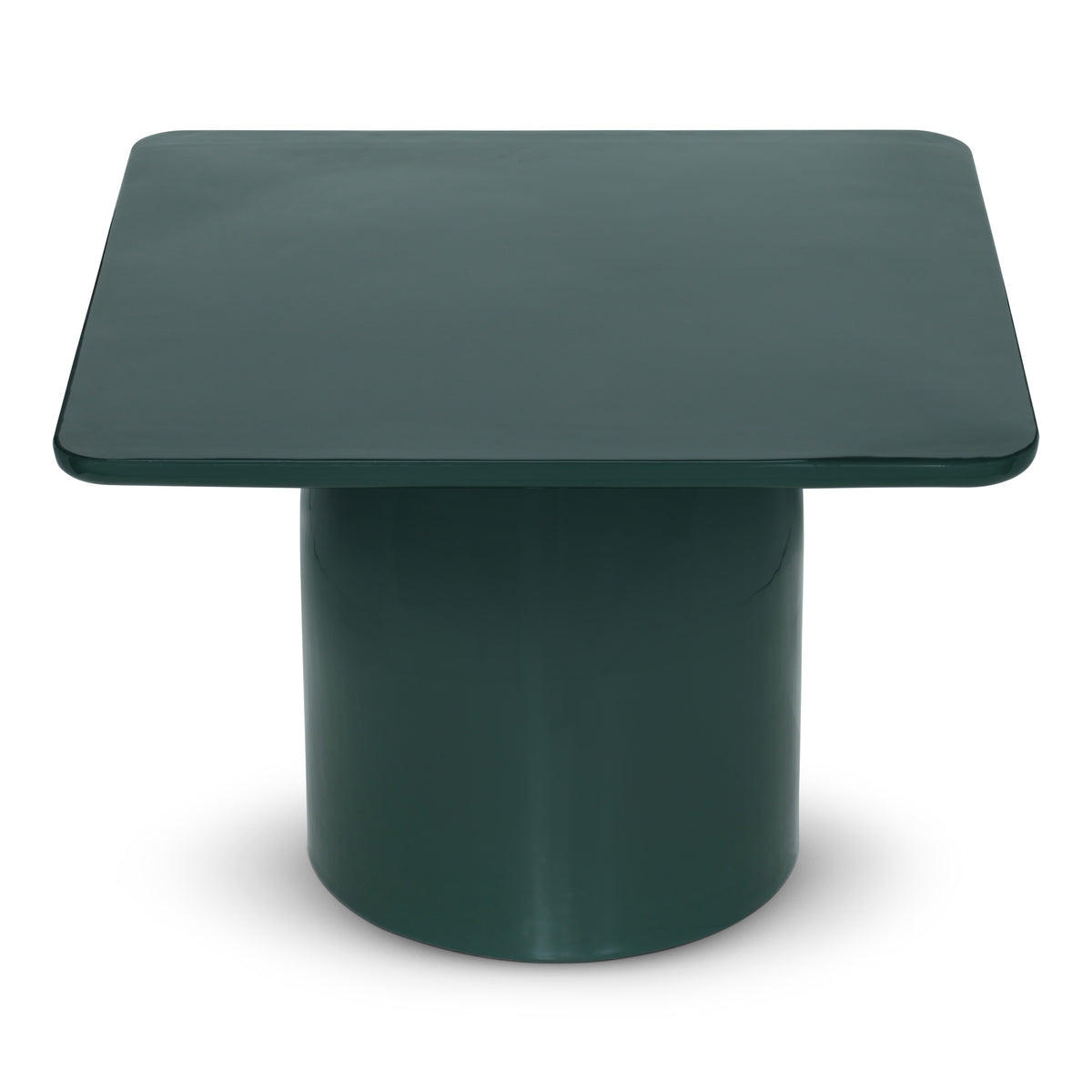 Alessia Tall Enamel Coffee Table Obsidian Green, 16.5" by Urbia - detail 3