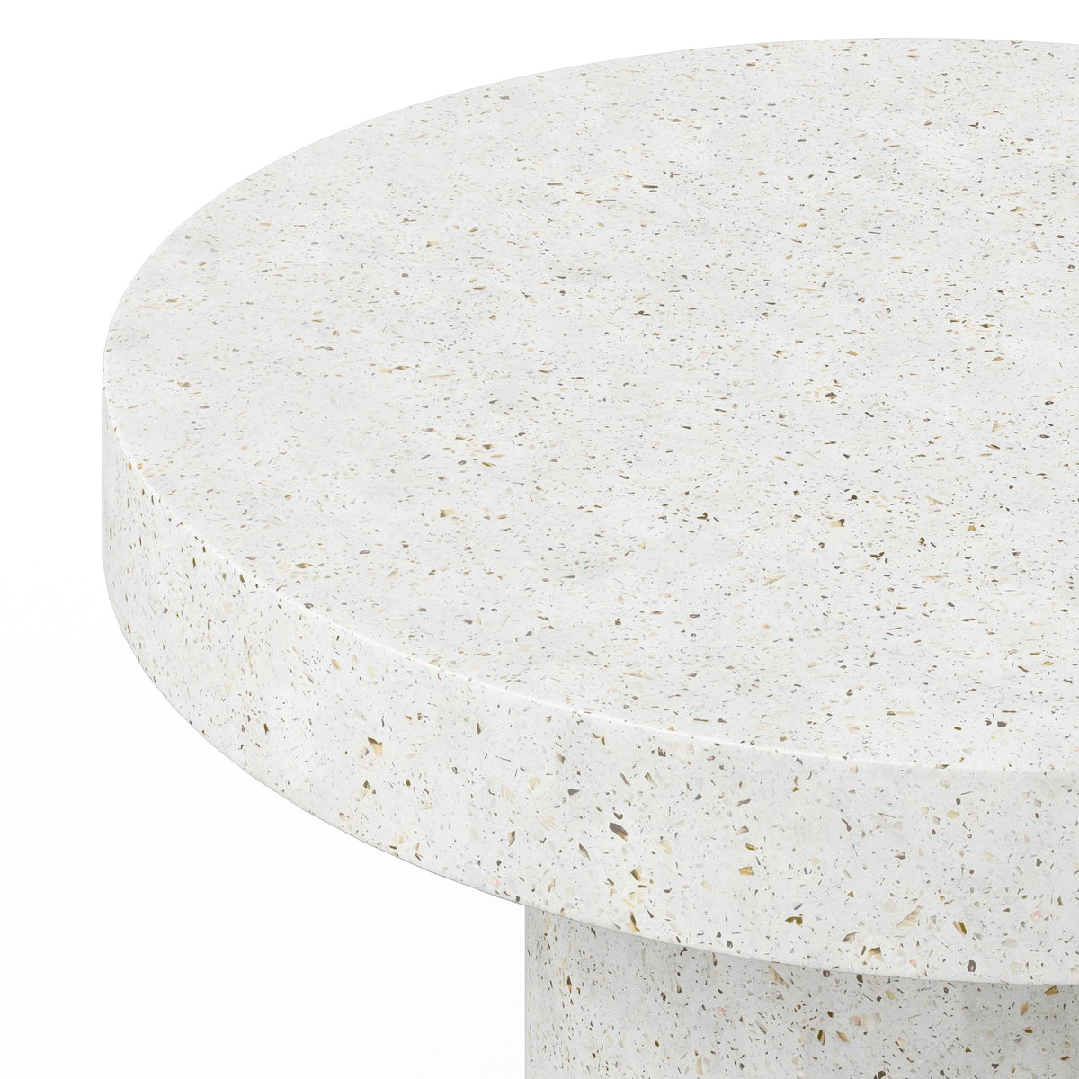 Circa Ivory Terrazzo Concrete Dining Table 38" by Urbia - detail 3