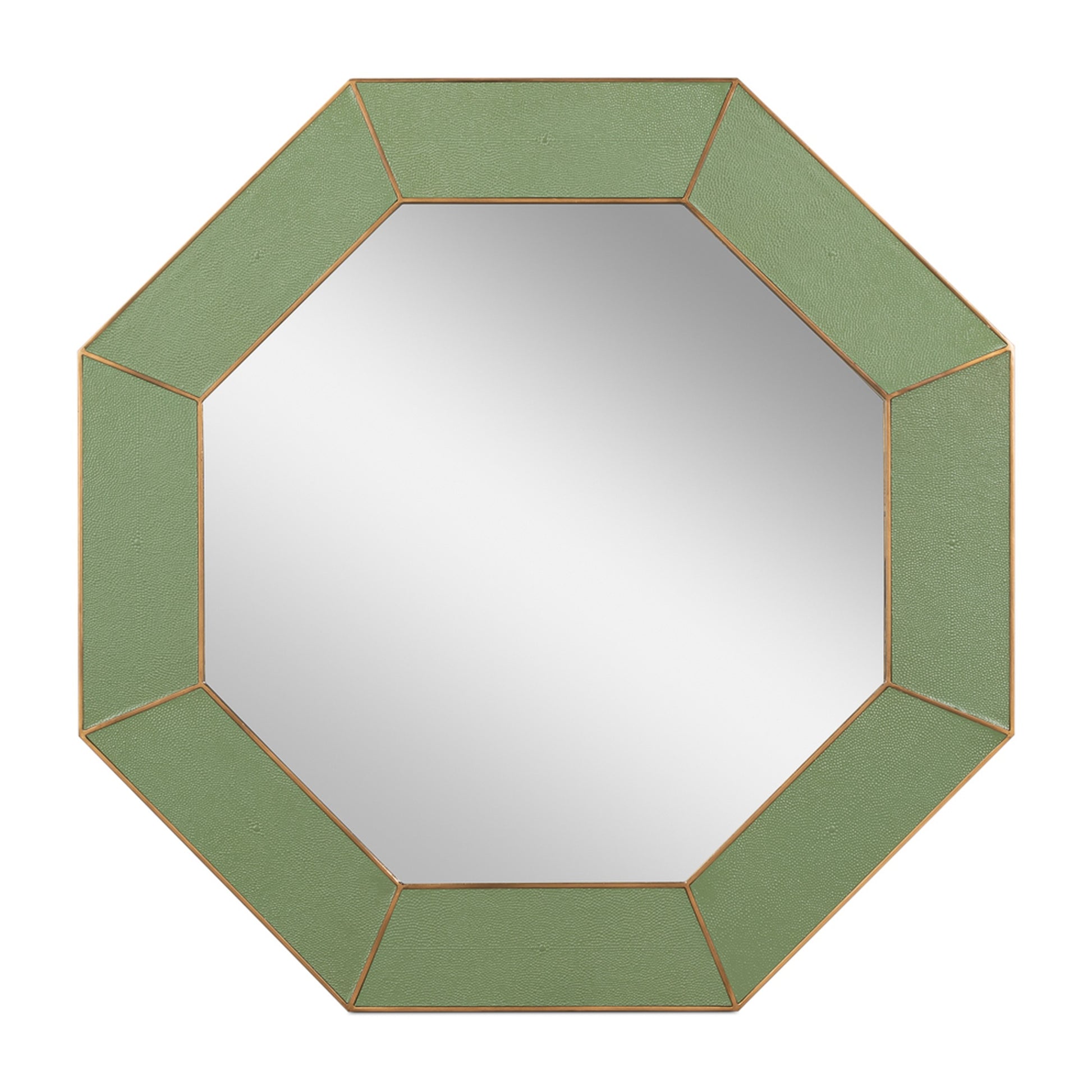 Eleanor Mirror,Shagreen,Watercress by Sarreid Ltd