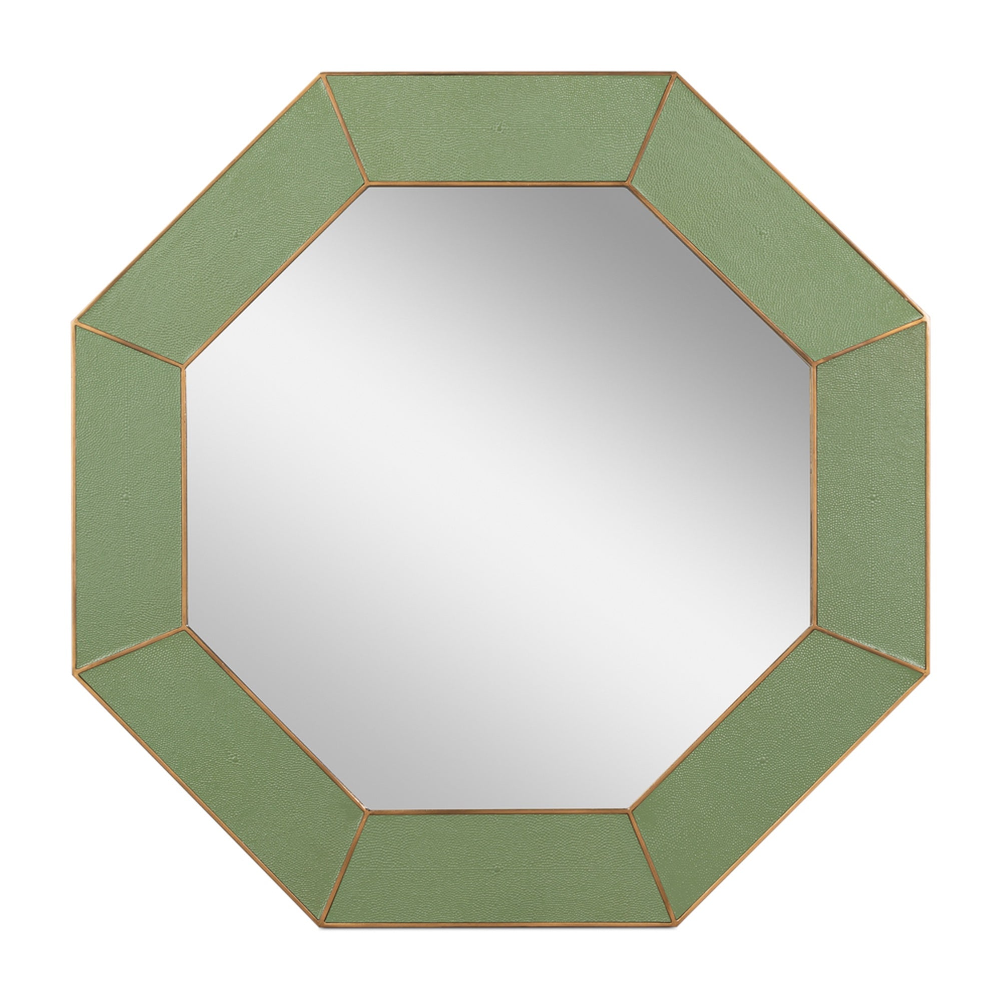 Eleanor Mirror,Shagreen,Watercress by Sarreid Ltd