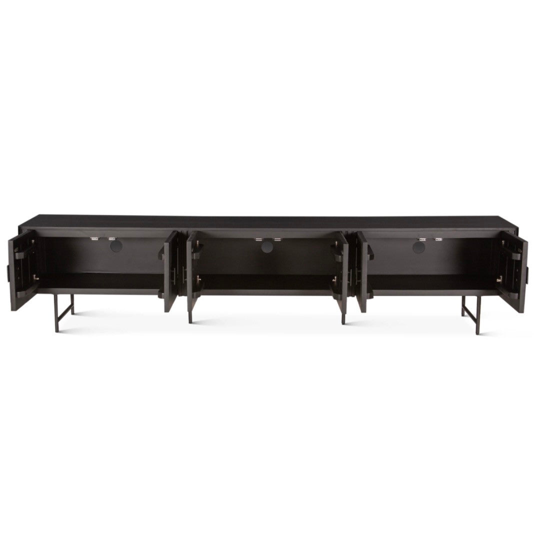 Valor 98" Plasma Cabinet  Matte Black