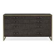 Remix Double Dresser Black Stained Ash 66" by Caracole