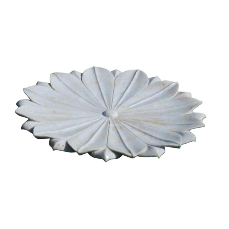 Lotus Flower Design Porto Plate by Furniture Classics at ZIN Home
