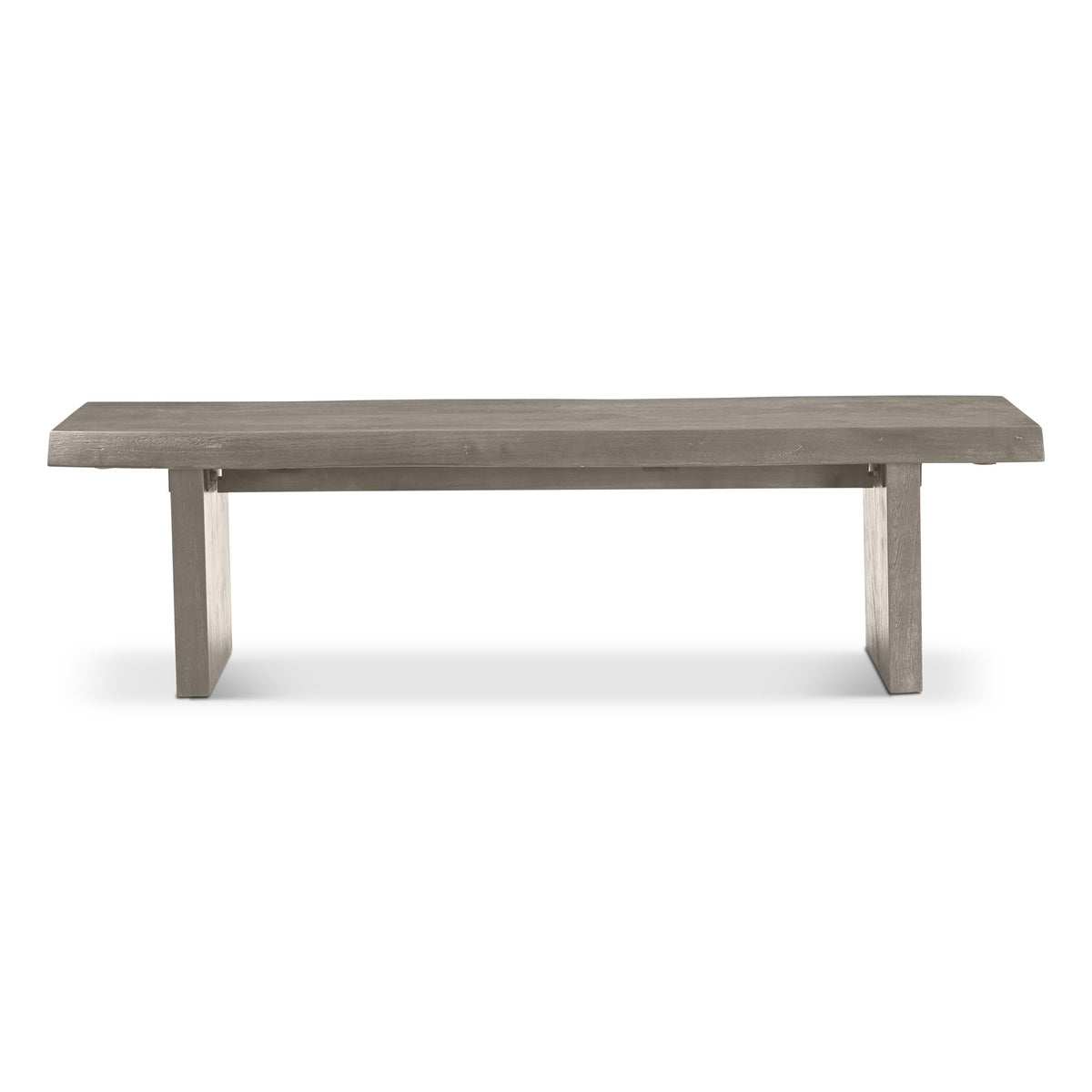Brooks Bench 65" - Sandblasted Grey Frame by Urbia - product view