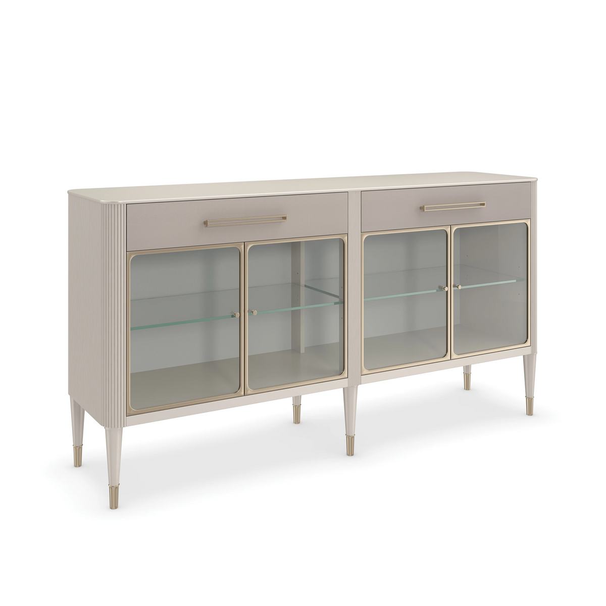 Love Interest Matte Pearl Sideboard 74" by Caracole - view 4