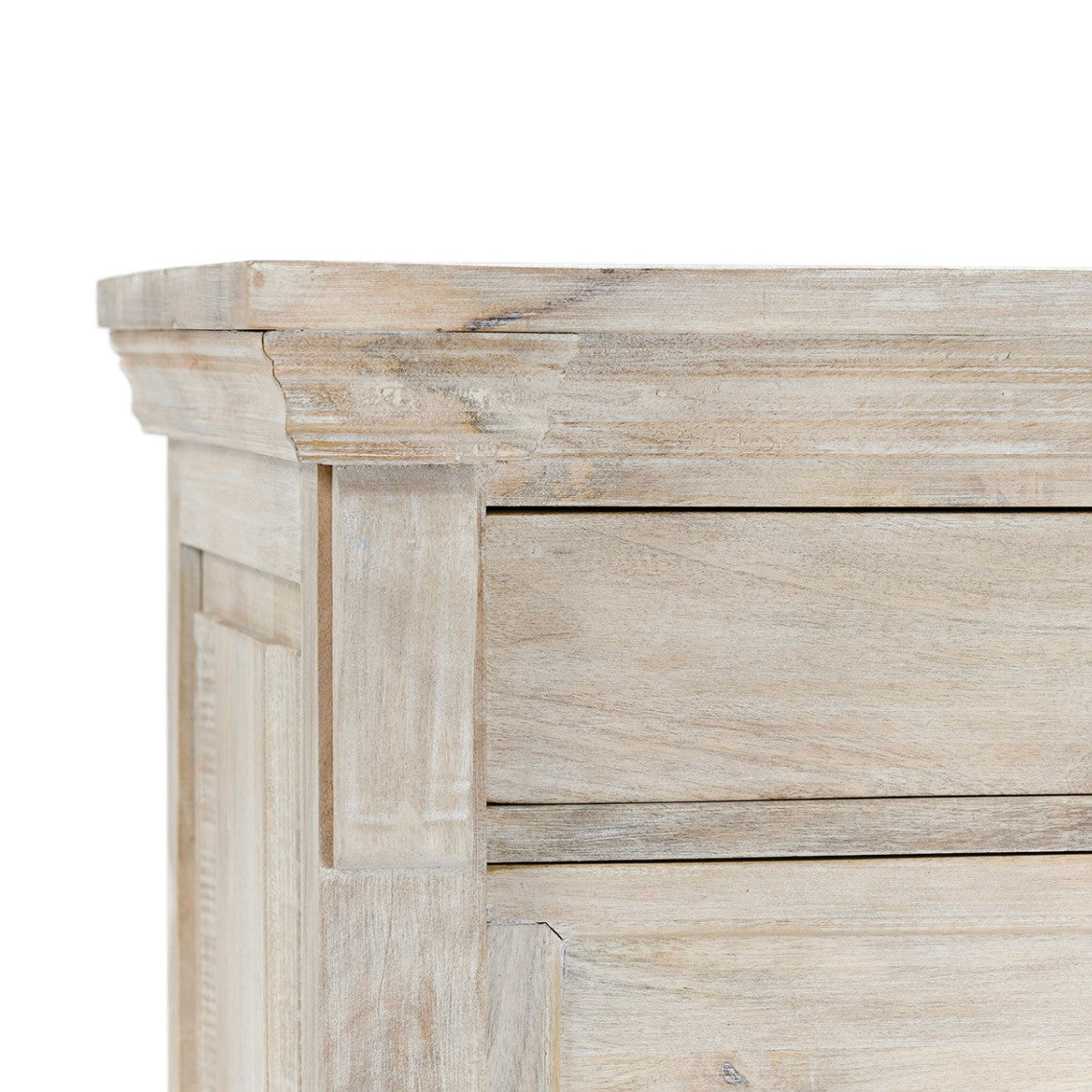 Adelaide 6-Drawer Mango Wood Chest Natural White Wash
