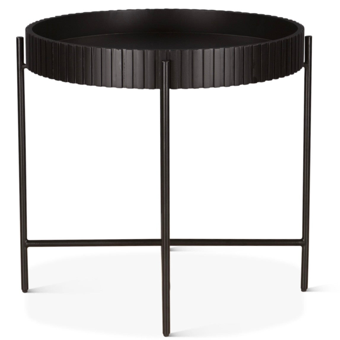 Valor 29" Nesting Tray Tables in Matte Black