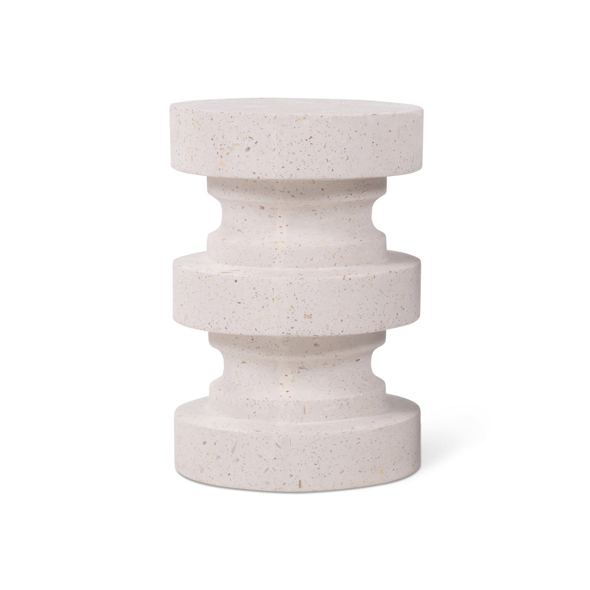 Levon End Table Ivory Terrazzo by Urbia - product view