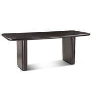 Helsinki 80" Mango Wood Dining Table Black