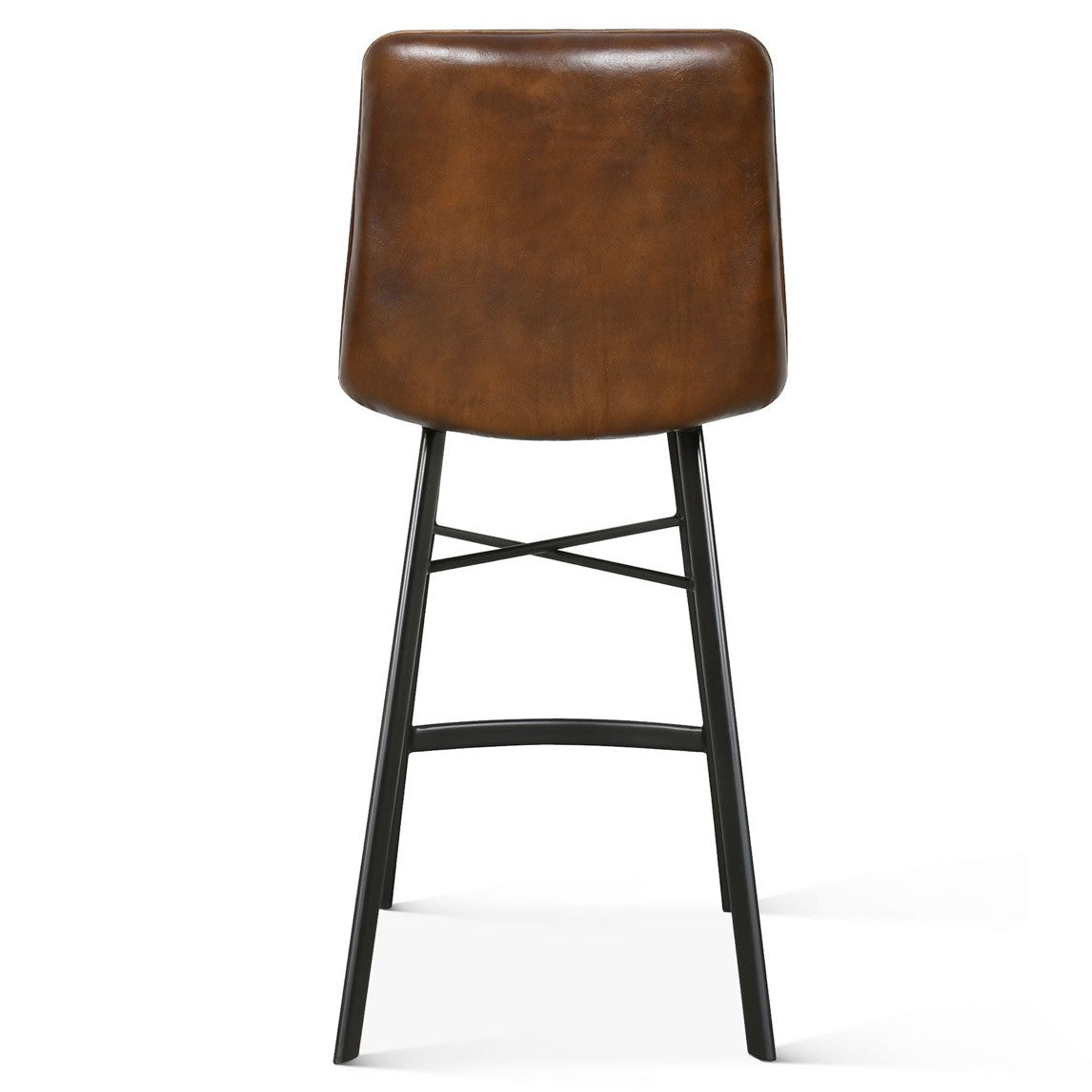 Essex 18" Murphy Counter Chair Hand-washed Chestnut Leather