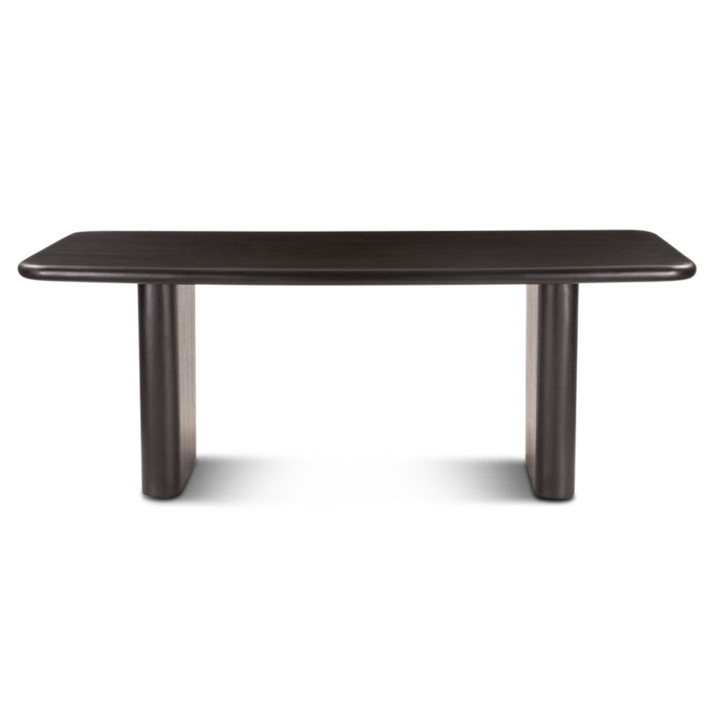 Helsinki 80" Mango Wood Dining Table Black
