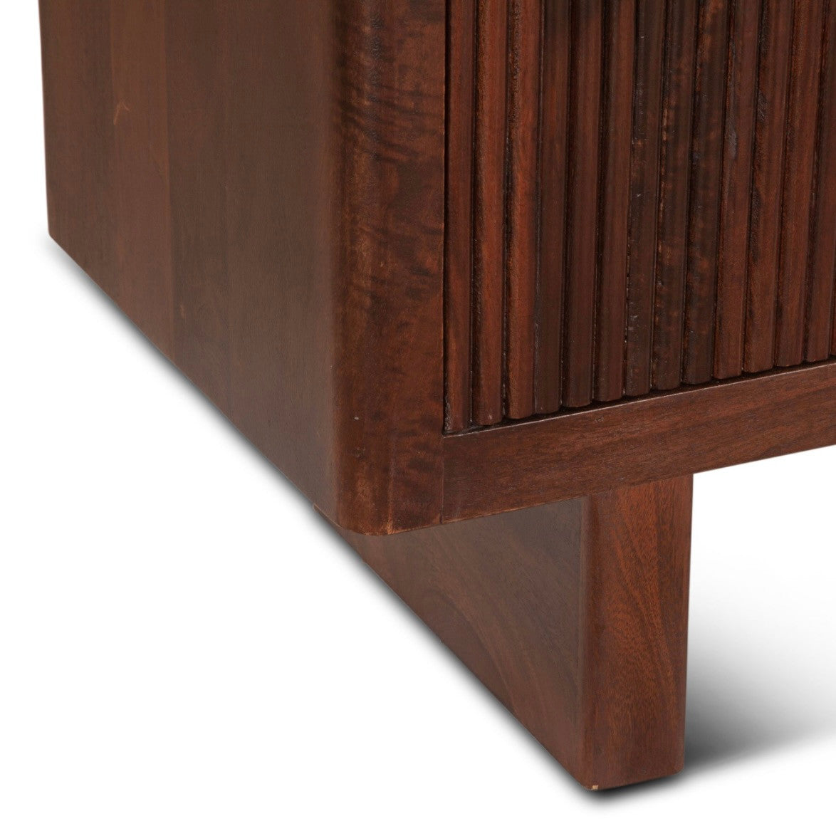 Iris Mango Wood and White Marble Sideboard 68"