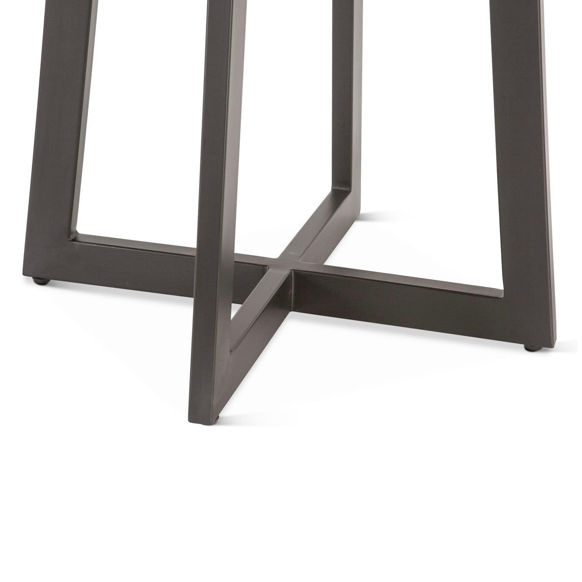 Salerno Acacia Wood and Iron Round Dining Table Natural 48"