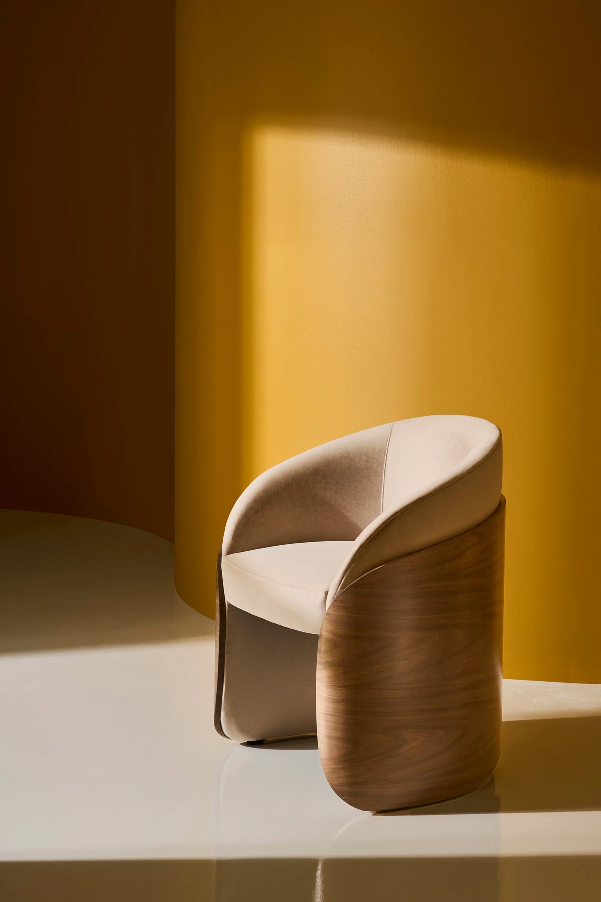 Fleur Wood Back Dining Chair Porcini 25" by Caracole - view 5