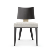 Champagne Side Chair Almost Black 19.50" by Caracole