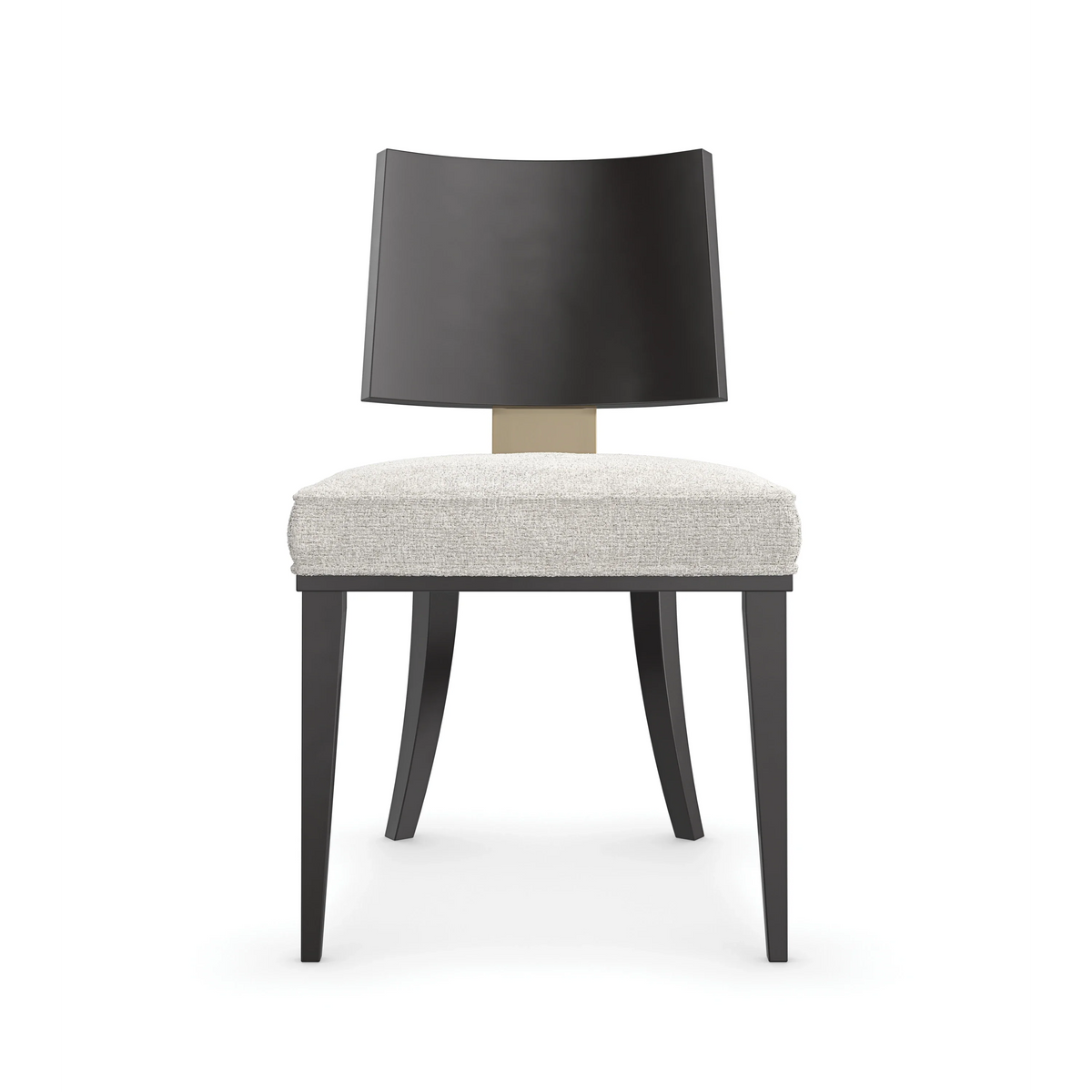 Champagne Side Chair Almost Black 19.50" by Caracole