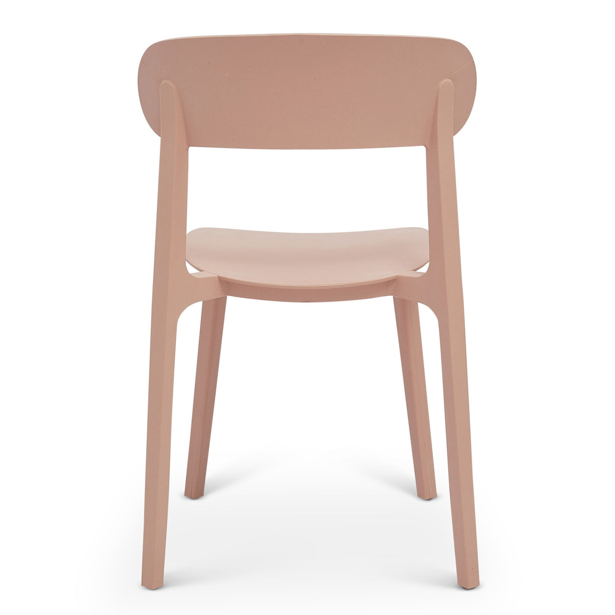 Metro Spencer Eco-Friendly Outdoor Stacking Chair Set of 4 - Dusty Rose by Urbia - detail 5