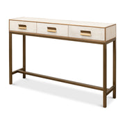 Gideon Shagreen Console, Osprey White by Sarreid Ltd