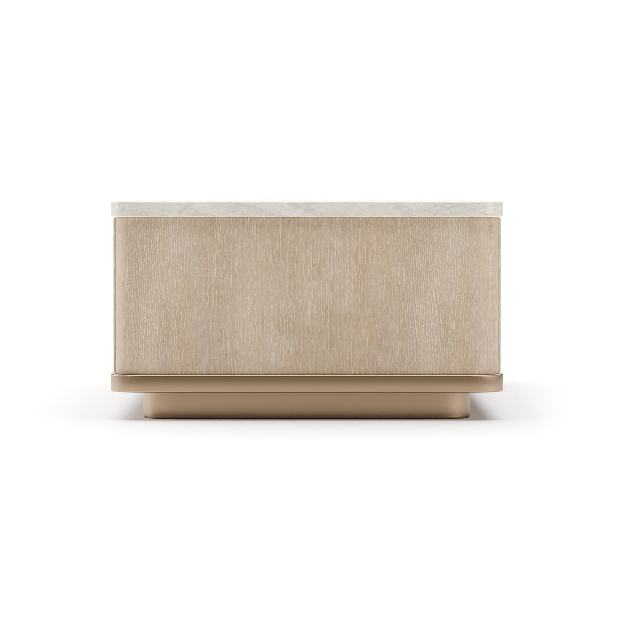 Rhythm Rectangle Cocktail Table Neutral Metallic 54" by Caracole - view 5